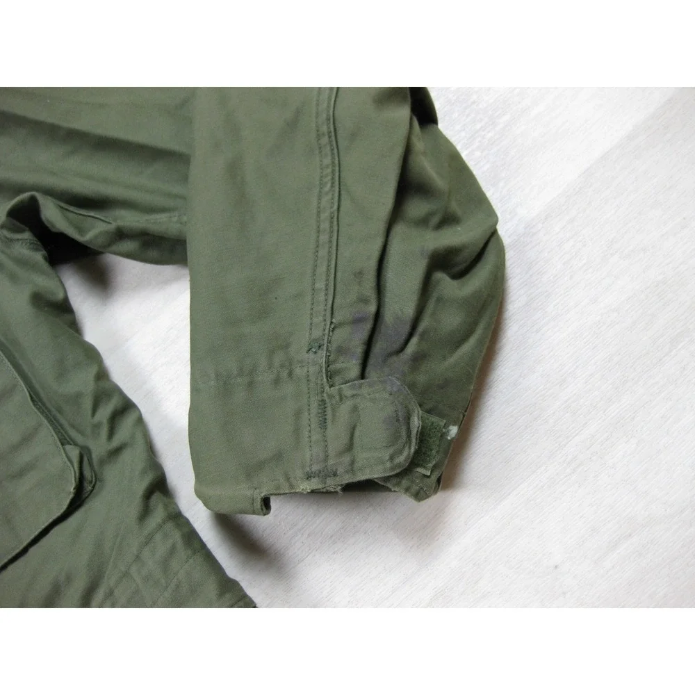 Vintage 70s US Army M65 Military Field Jacket (S) Cold Weather Vietnam Red Devil